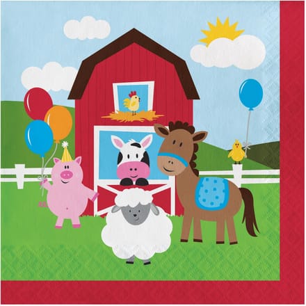 Servetten farmhouse (33x33cm, 18st)