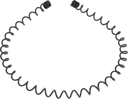 Haarsoires Haarband Diadeem 1cm – Gedraaide Draad – Metaal – Zwart