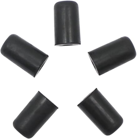 Cellotips Beschermers - Endpin Covers - Instrument Beschermen - Set van Vijf - Universele Pasvorm - Zwart