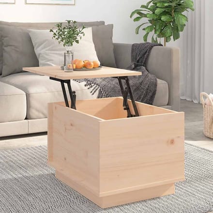 vidaXL - Salontafel - 40x50x35 - cm - massief - grenenhout
