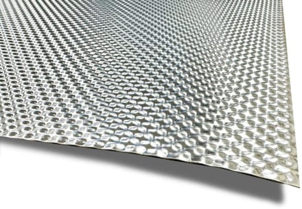 54 x 39 cm x 0.6 mm | EN 1050 Aluminium hitte- en geluidwerend schild