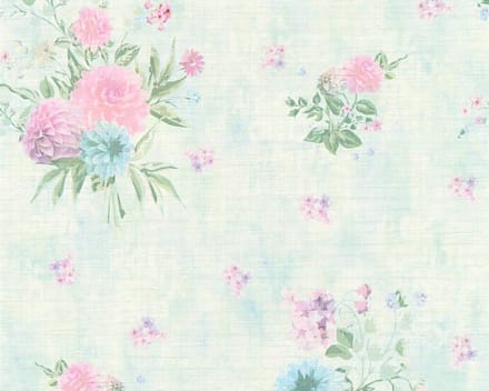 BLOEMEN BEHANG - Meerkleurig Groen Roze - AS Creation DJOOZ 2