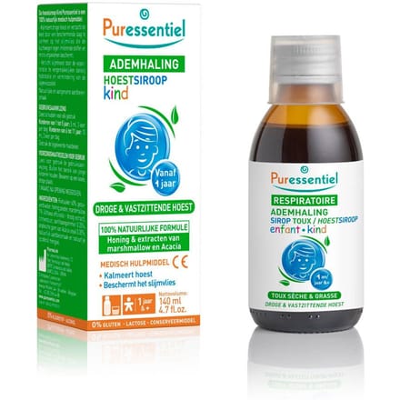 Puressentiel Ademhaling Hoestsiroop Kind 140ml