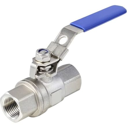 TRU COMPONENTS TC-2PC-DN15-316 TC-12770348 Standaard kogelkraan Schroefdraad (binnen): G1/2 64 bar (max) 1 stuk(s)