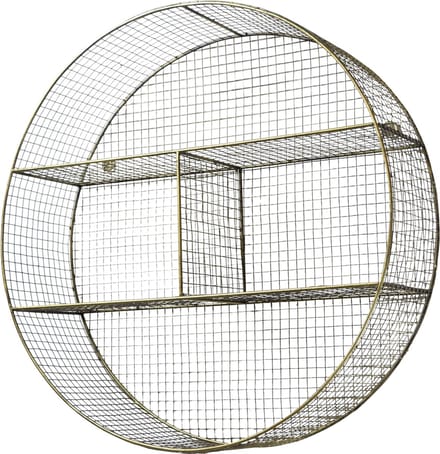 LOFT42 Gaas  Wandrek Rond Large Messing - Metaal - Ø70x20