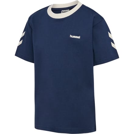 Kinderen T-shirt met brede zigzagpatroon Hummel