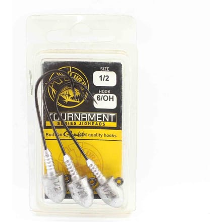 Tackle Tactics TT Tournament Jig Head 1/2 oz 6/0H 3/pak (0190) black
