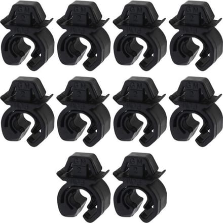 Allecto - Hood Prop Rod Clips - 10 stuks - Zwart