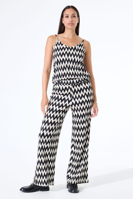GARCIA Z0063 Dames Regular Fit Broek Zwart