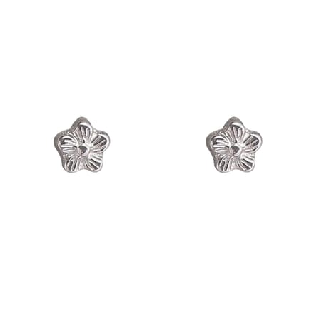 Go Dutch Label Oorknoppen Mini Flower Stud Zilverkleurig