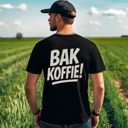 AGRIFANS® Bak Koffie - Heren T-shirt - M