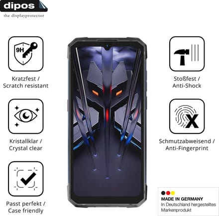 dipos – 2x Pantserfolie geschikt voor Hotwav Cyber 18 | 9H Screenprotector