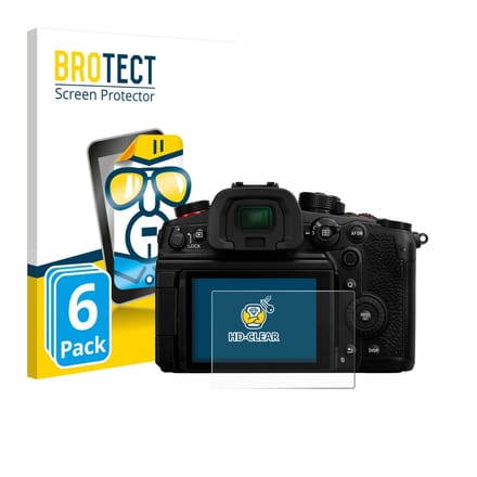 BROTECT - Screenprotector voor Panasonic Lumix DC-GH6 - Folie Beschermfolie transparant 6 Stuks
