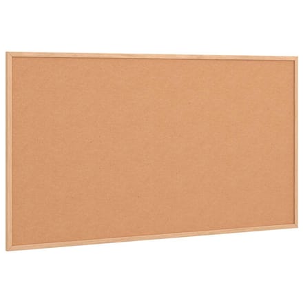 vidaXL - Kurkbord - met - massief - grenenhouten - frame - 100x55 - cm