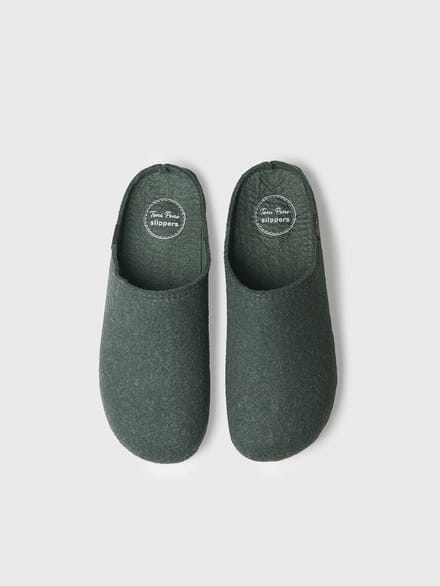 Herenpantoffel in klompstijl van gerecycled vilt | NEO-FR