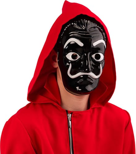 Carnival Toys Verkleedmasker Casa De Papel Zwart/wit One-size