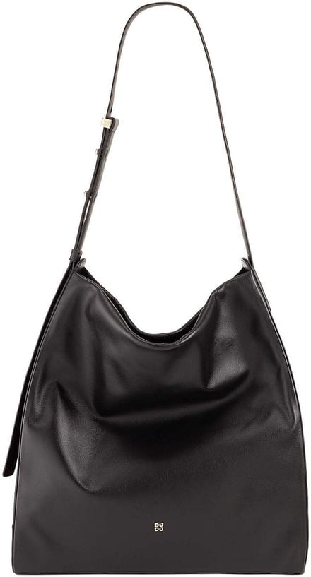 DuDu Up Schoudertas Leder 32 cm - Dames - black nude