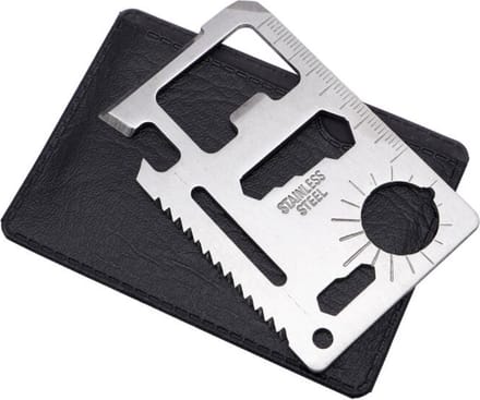"CGB GIFTWARE THE HARDWARE STORE Multifunctionele tool met 11 functies van roestvrijstaal met "