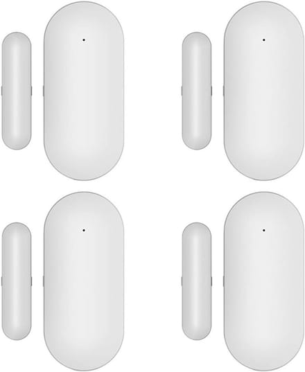 Deur Raam Sensor - Draadloze Detector - Huis Beveiliging - Magnetische Contacten - 4 Stuks - Wit