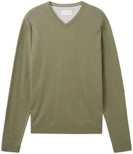 Tom Tailor - Pull - Maat S - Mannen - 34139 brown gre - katoen