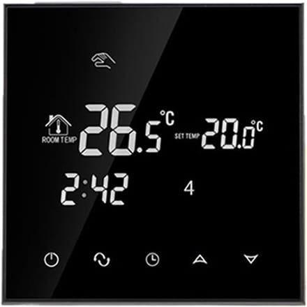 Slimme Thermostaat - Wifi Regelaar - Verwarming Instellen - App Bediening - 86x86mm - Wit