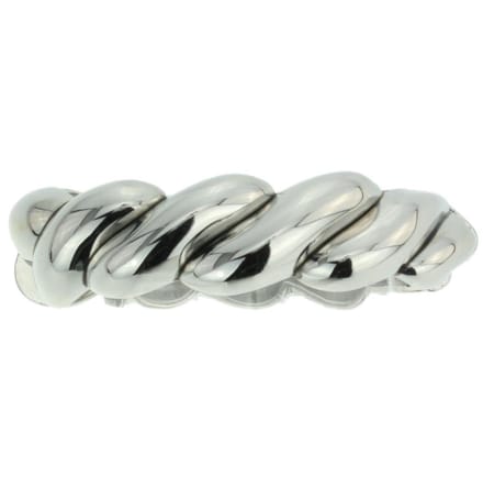 Behave - Bangle in gevlochten design - zilverkleur - elegant statement