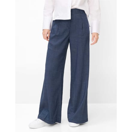 Brax Dames Palazzobroek  Style MARLENE NAVY, donkerblauw, maat 38