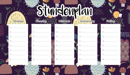 Wallvy Serie - Magnetische Lesroosterplanner - 45x26 cm - Personalisatie - Veegbaar