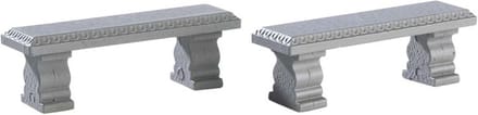 Lemax - Plaza Bench, Set Of 2 uit de 2017 Collectie