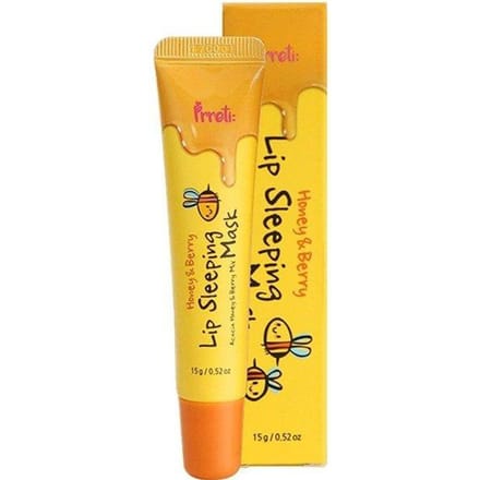PRRETI Masque pour les lèvres de nuit Miel et Baie, 15 ml