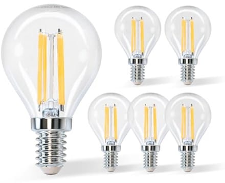 LED Gloeilamp E14 4W Warm Wit (2700K) - 5 Stuks, Energiebesparend, 470 Lumen