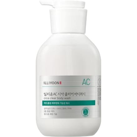 ILLIYOON Gels Douche Cica Trouble Soin Acné & Nettoyant Corps Apaisant 400ml white