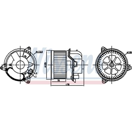 Binnenventilator NISSENS 87784