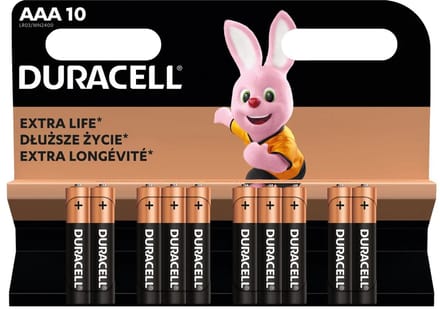 Duracell Basic MN2400 LR03 AAA Alkaline Batterijen 10 Stuks