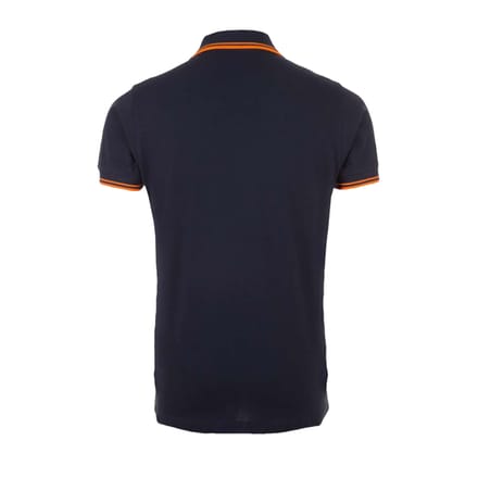 SOLS Heren Pasadena Poloshirt (Franse marine/Neon Orange)