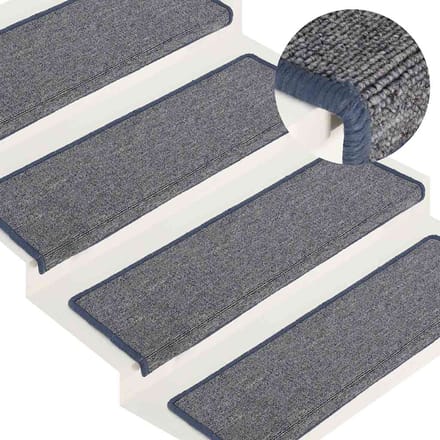 vidaXL - Trapmatten - 30 - st - 65x21x4 - cm - lichtgrijs - en - blauw