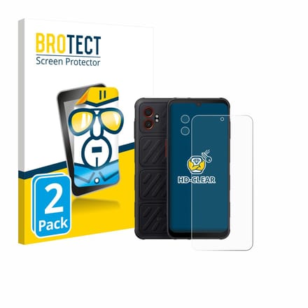 BROTECT - Screenprotector voor Samsung Galaxy XCover 7 Pro (Voor+Camera) - Folie Beschermfolie transparant 2 Stuks