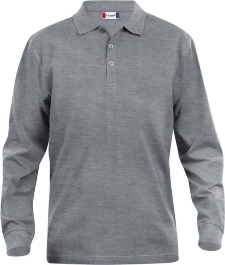 Clique Classic Lincoln L/S 028245 - Grijs-melange - 4XL