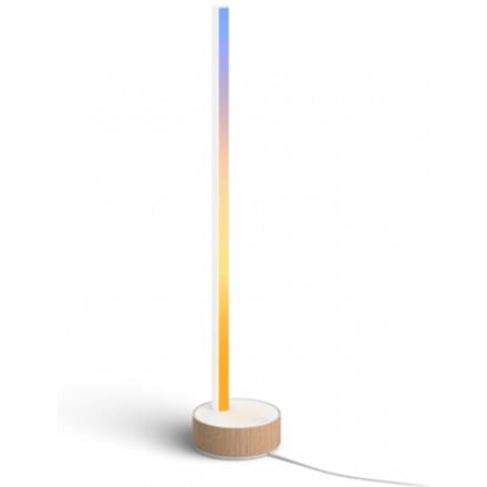 Philips Hue gradient Signe tafellamp - wit en gekleurd licht - houtkleurig