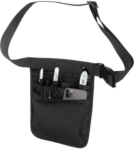 Virtubuy - Tool Bag met Strap - Verstelbare Tool Strap - Multi-Functioneel - 25 x 18 cm - Geschikt voor Mannen en Vrouwen - Zwart