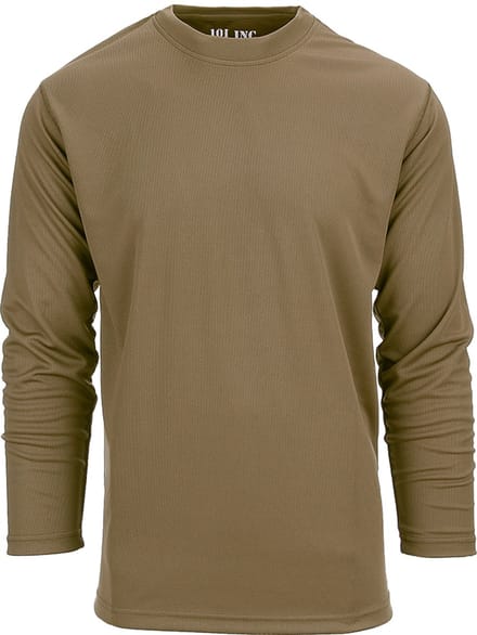 101 INC - Tactical t-shirt Quick Dry long sleeve (kleur: Coyote / maat: M)