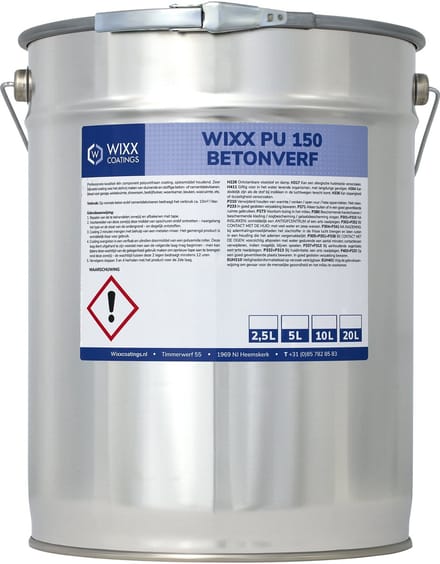 Wixx PU 150 Betonverf - 20L - 100% Transparant