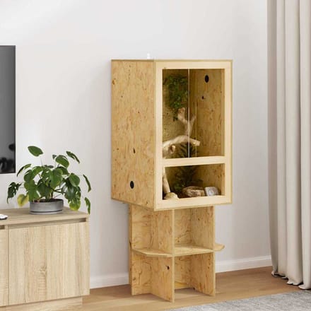 vidaXL Terrarium Bruin 50 x 50 x 80 cm OSB