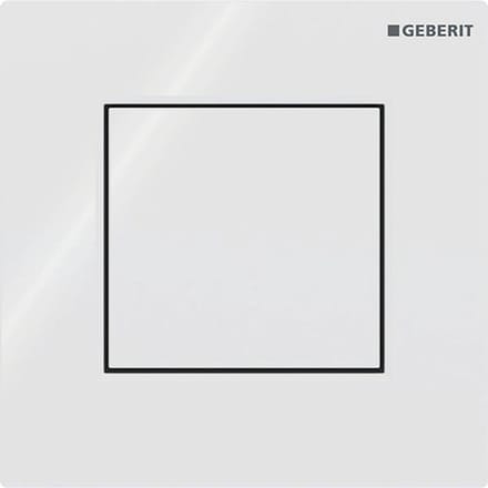 Geberit Type01 urinioir bedieningsplaat - pneumatisch - vierkant - alpien wit
