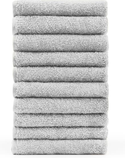 Blumtal Terry Handdoeken Set - 10 x Gasten Handdoekje - 30 x 50 cm - Wit
