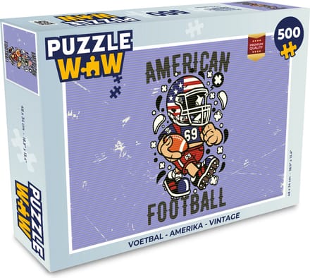 Puzzel Voetbal - Amerika - Vintage - Legpuzzel - Puzzel 500 stukjes