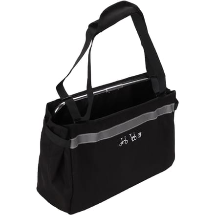 Fietsmand Voor voor Brompton Vouwfiets Multifunctioneel Grote Capaciteit Waterdicht Polyester Fiets Boodschappen black