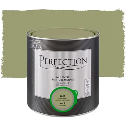 Perfection Ultradekkend Muurverf - Mat - Rozemarijn - 2,5l