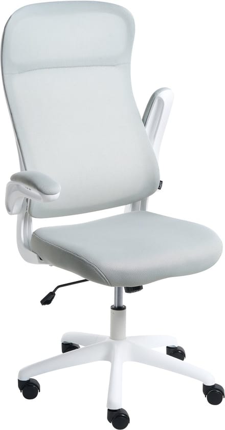 NEXEL - Bureaustoel - Lichtgrijs - Polyester