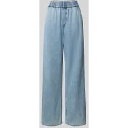 Wide leg jeans met steekzakken
